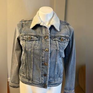 Articles Of Society Denim Jacket with Sherpa Collar